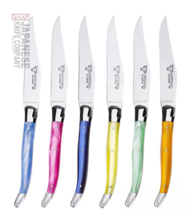 Couteaux à steak multicolores (lot de 6)