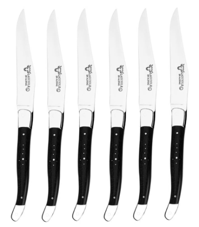 Couteaux à steak en ébène (ensemble de 6)