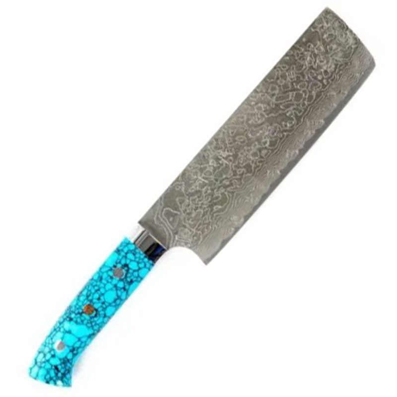 Saji SG2 Blue Turqoise Nakiri 170mm