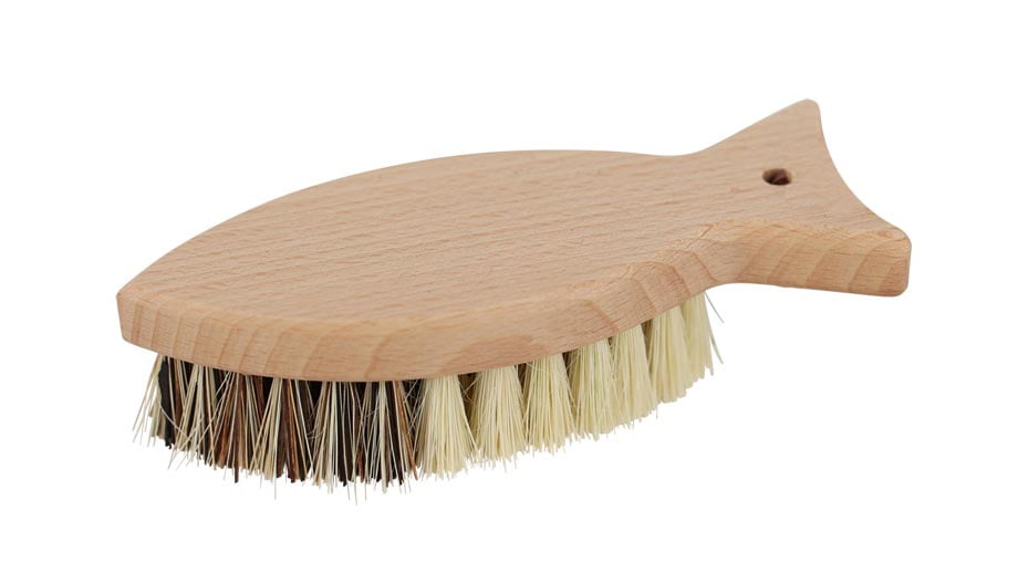 Brosse à légumes en forme de poisson