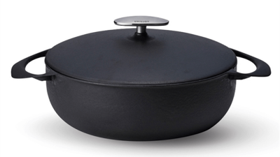 Unilloy Casserole en fonte légère Noire