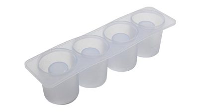 Moule à Verre - Transparent 4 Cavités Silicone Shot