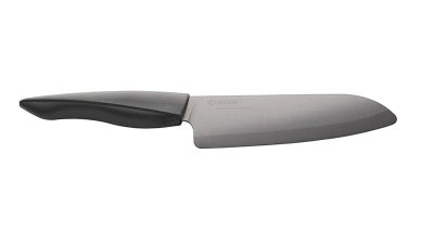 Couteau de chef Santoku Kyocera Shin en céramique noire