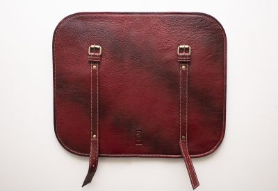 Rouleau à couteaux en cuir de vache Rouge (2 tailles)