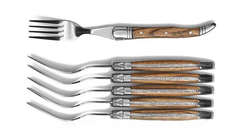 Laguiole Fourchettes Traditionnelles Set de 6 (Brown)