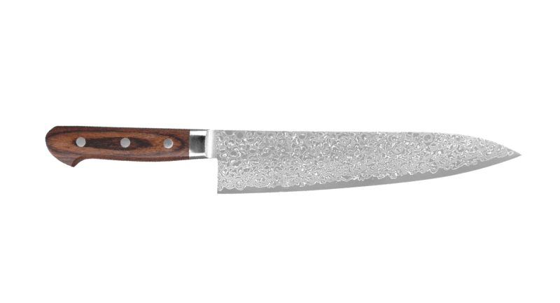 T ZA18 45 Layers Brown Gyuto
